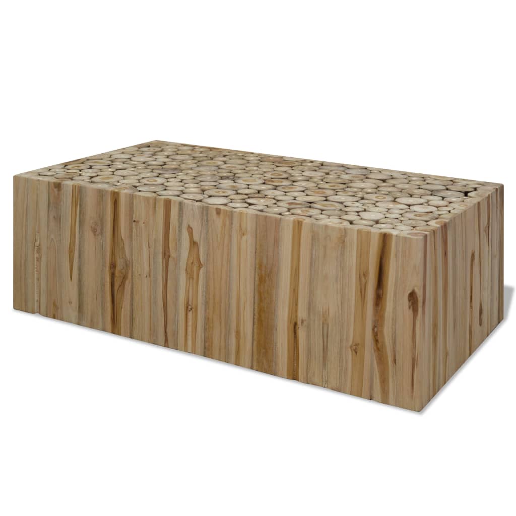 vidaXL Konferenčný stolík, pravé tíkové drevo 90x50x30 cm