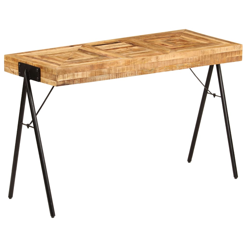 vidaXL Písací stôl 118x50x75 cm masívne mangovníkové drevo