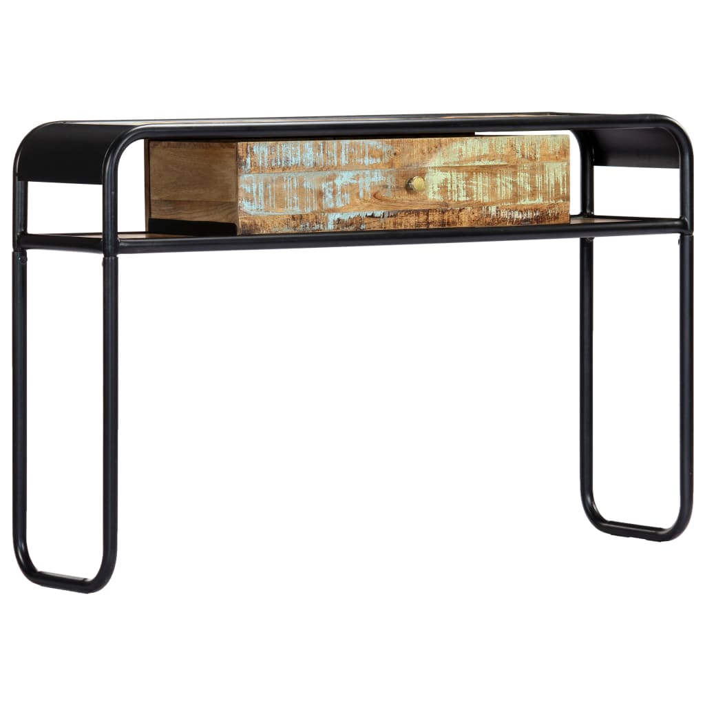 vidaXL Konzolový stolík 118x30x75 cm, recyklovaný masív
