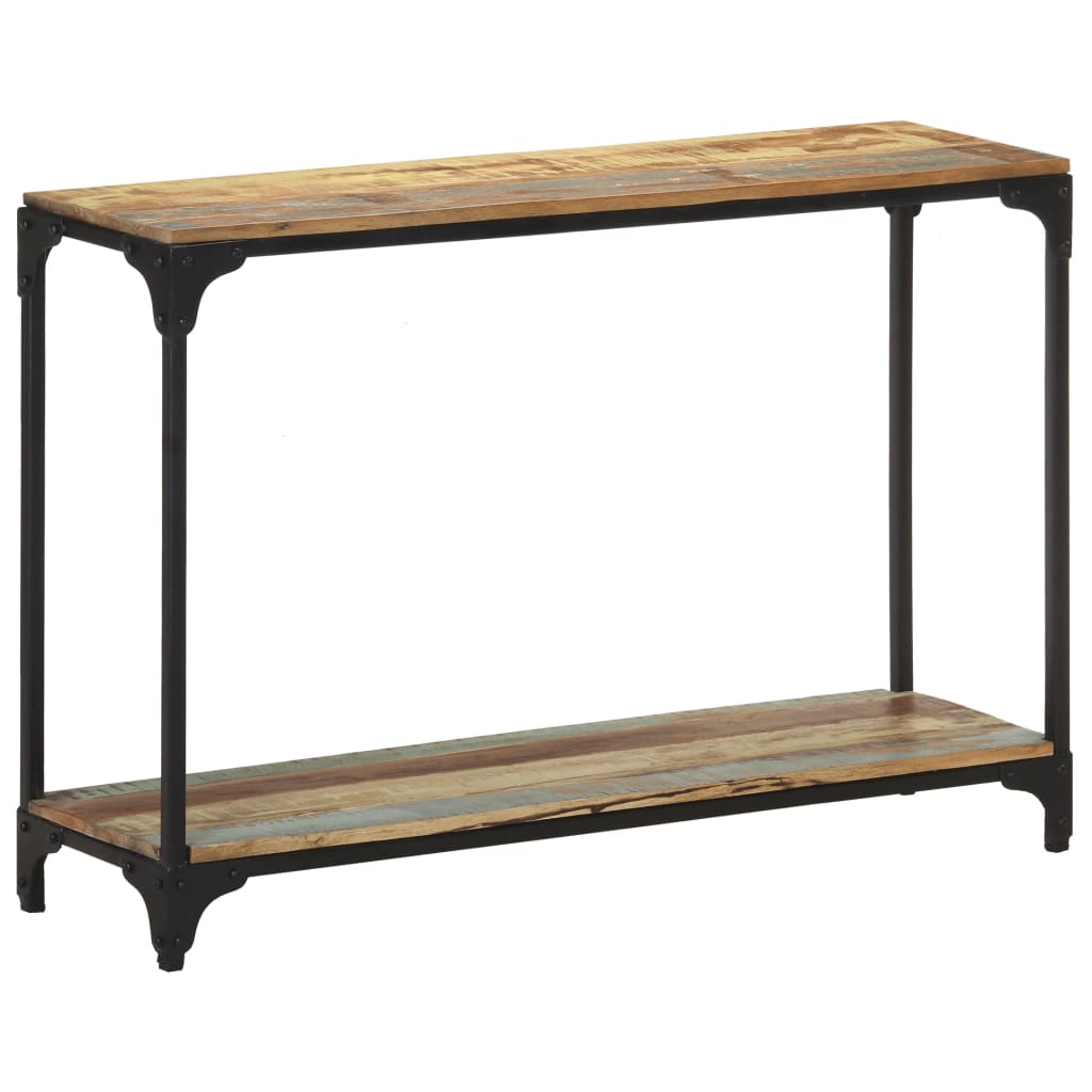vidaXL Konzolový stolík 110x30x75 cm recyklovaný masív
