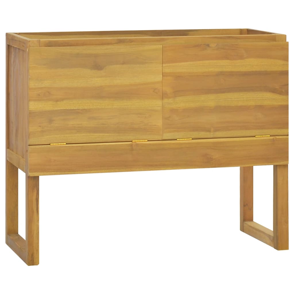 vidaXL Kúpeľňová skrinka 90x45x75 cm masívne tíkové drevo
