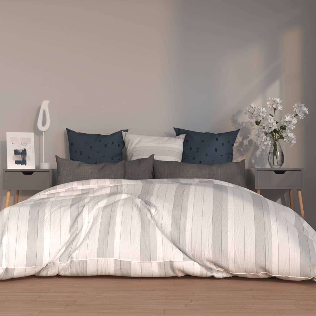 vidaXL Nočné stolíky 2 ks sivé 40x40x56 cm drevotrieska