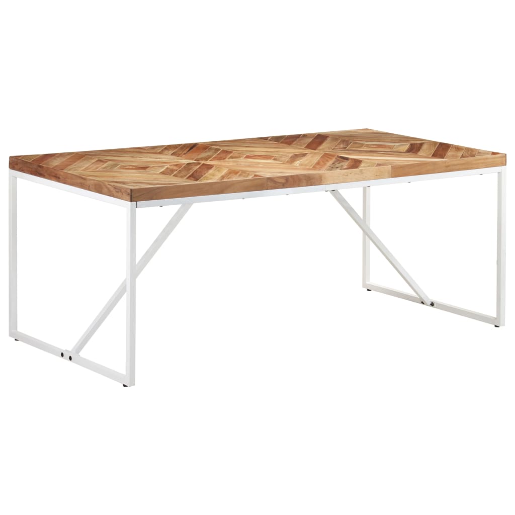 vidaXL Jedálenský stôl 180x90x76 cm akáciový a mangovníkový masív