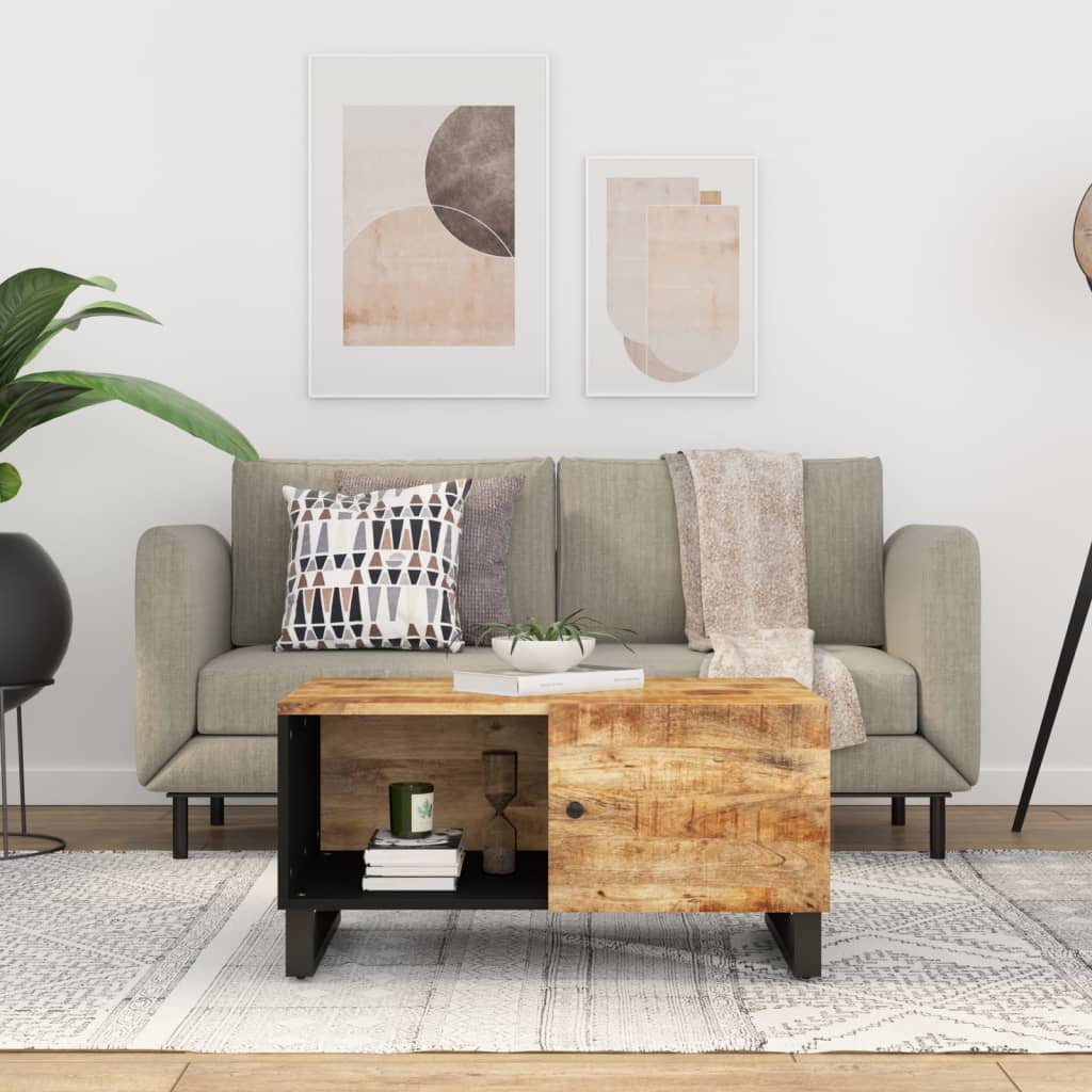 vidaXL Konferenčný stolík 80x50x40 cm masívne mango a spracované drevo