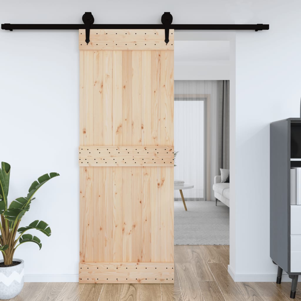 vidaXL Dvere NARVIK 85x210 cm, borovicový masív