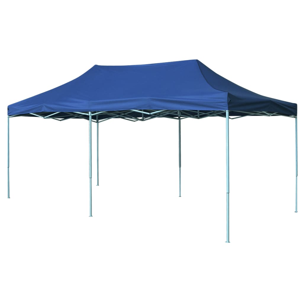 vidaXL Skladací záhradný stan 3x6 m, modrý