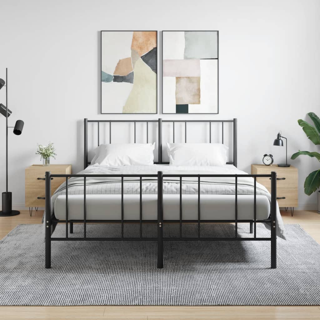 vidaXL Nočné stolíky 2 ks dub sonoma 40x35x47,5 cm kompozitné drevo