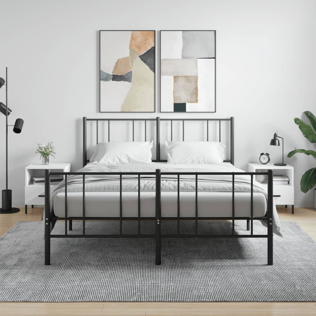 vidaXL Nočné stolíky 2 ks lesklé biele 40x35x47,5 cm kompozitné drevo