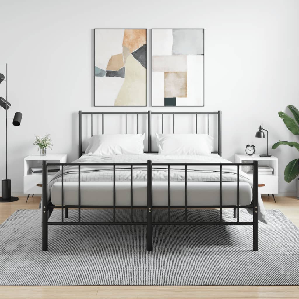vidaXL Nočné stolíky 2 ks lesklé biele 40x35x47,5 cm kompozitné drevo