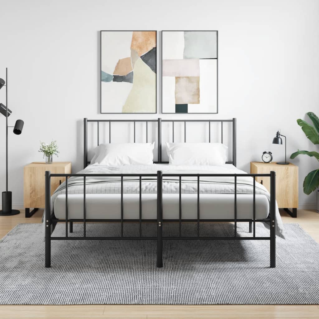 vidaXL Nočné stolíky 2 ks dub sonoma 40x40x50 cm kompozitné drevo