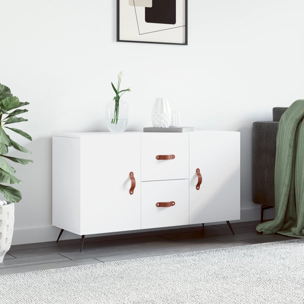 vidaXL Komoda, biela 100x36x60 cm, kompozitné drevo