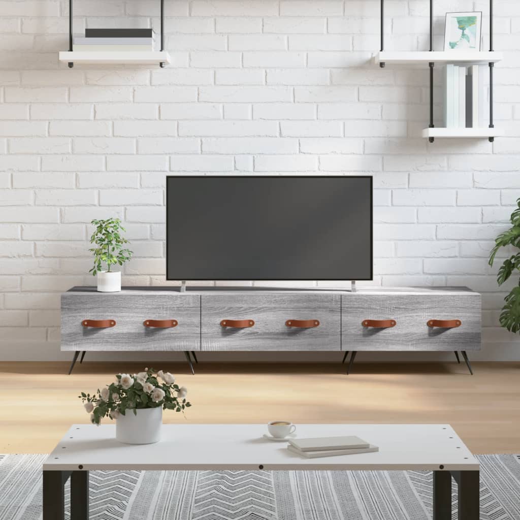 vidaXL TV skrinka, sivá sonoma 150x36x30 cm, kompozitné drevo
