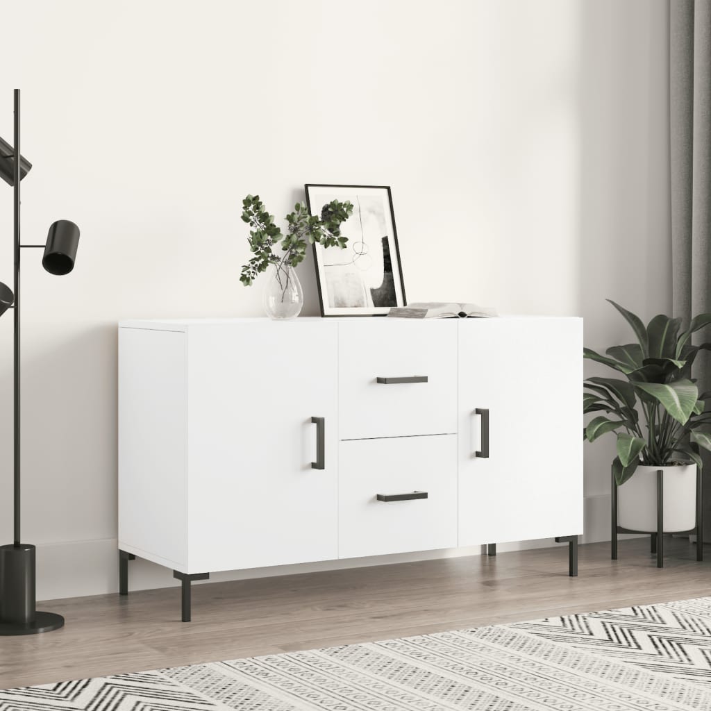 vidaXL Komoda, biela 100x36x60 cm, kompozitné drevo