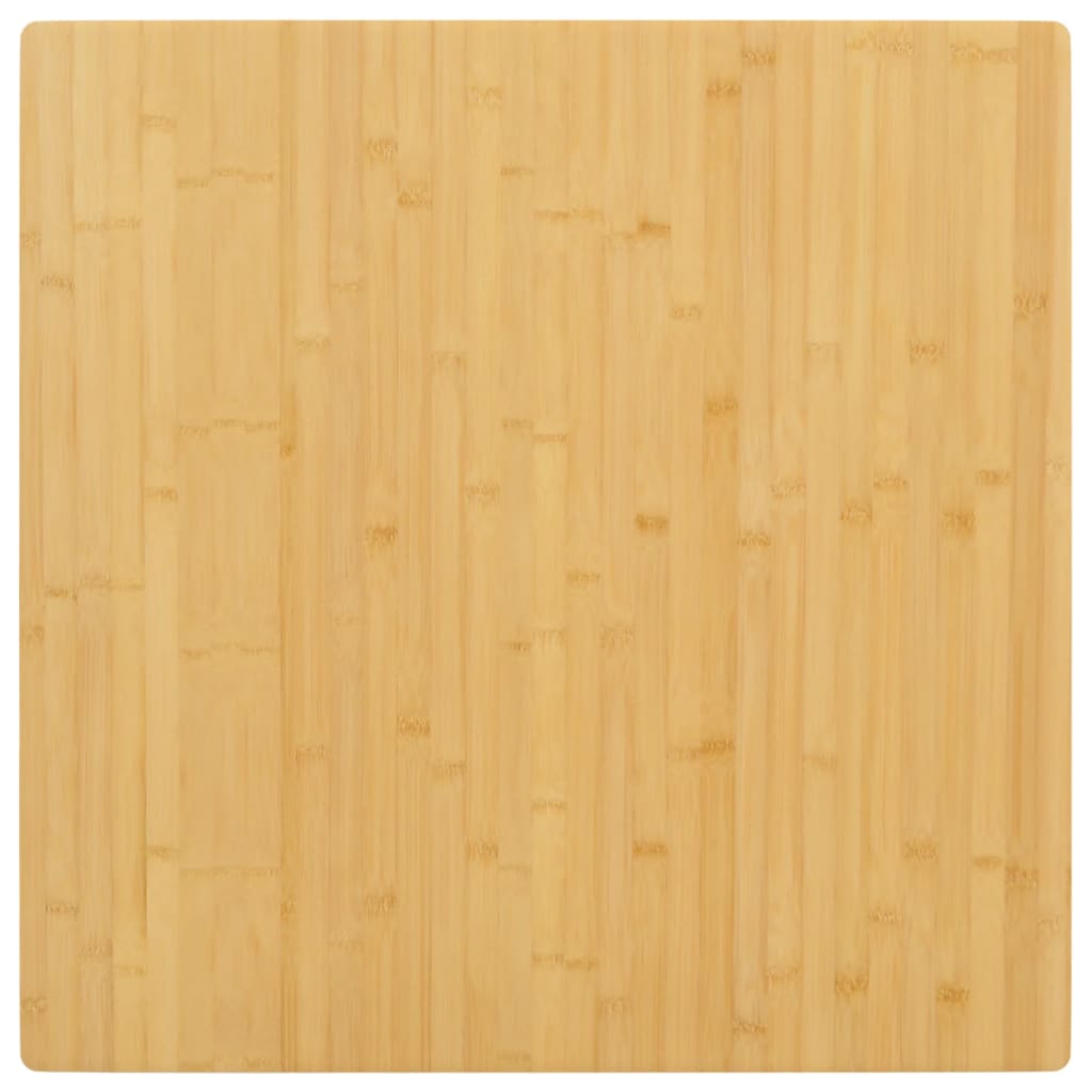 vidaXL Stolová doska 80x80x2,5 cm bambus