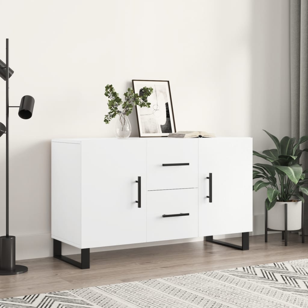 vidaXL Komoda, biela 100x36x60 cm, kompozitné drevo