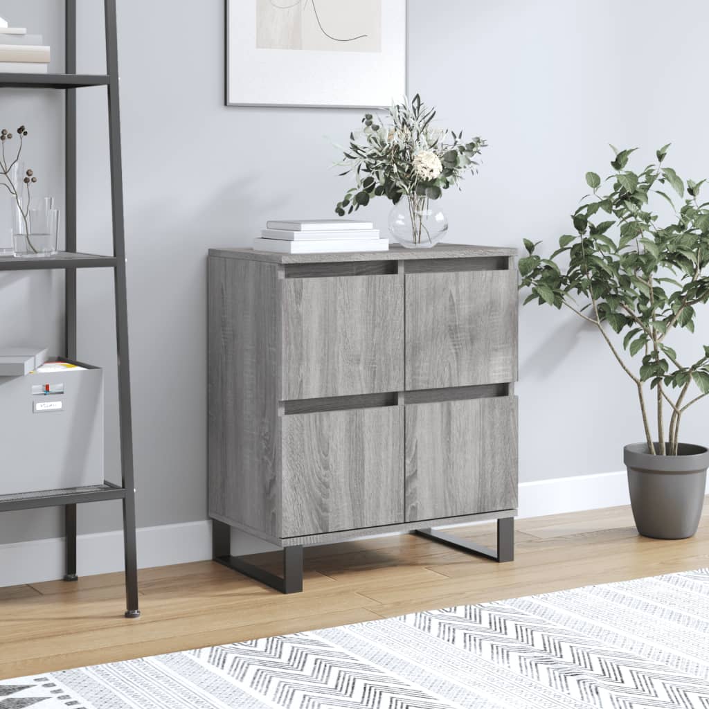 vidaXL Komoda sivý dub sonoma 60x35x70 cm spracované drevo
