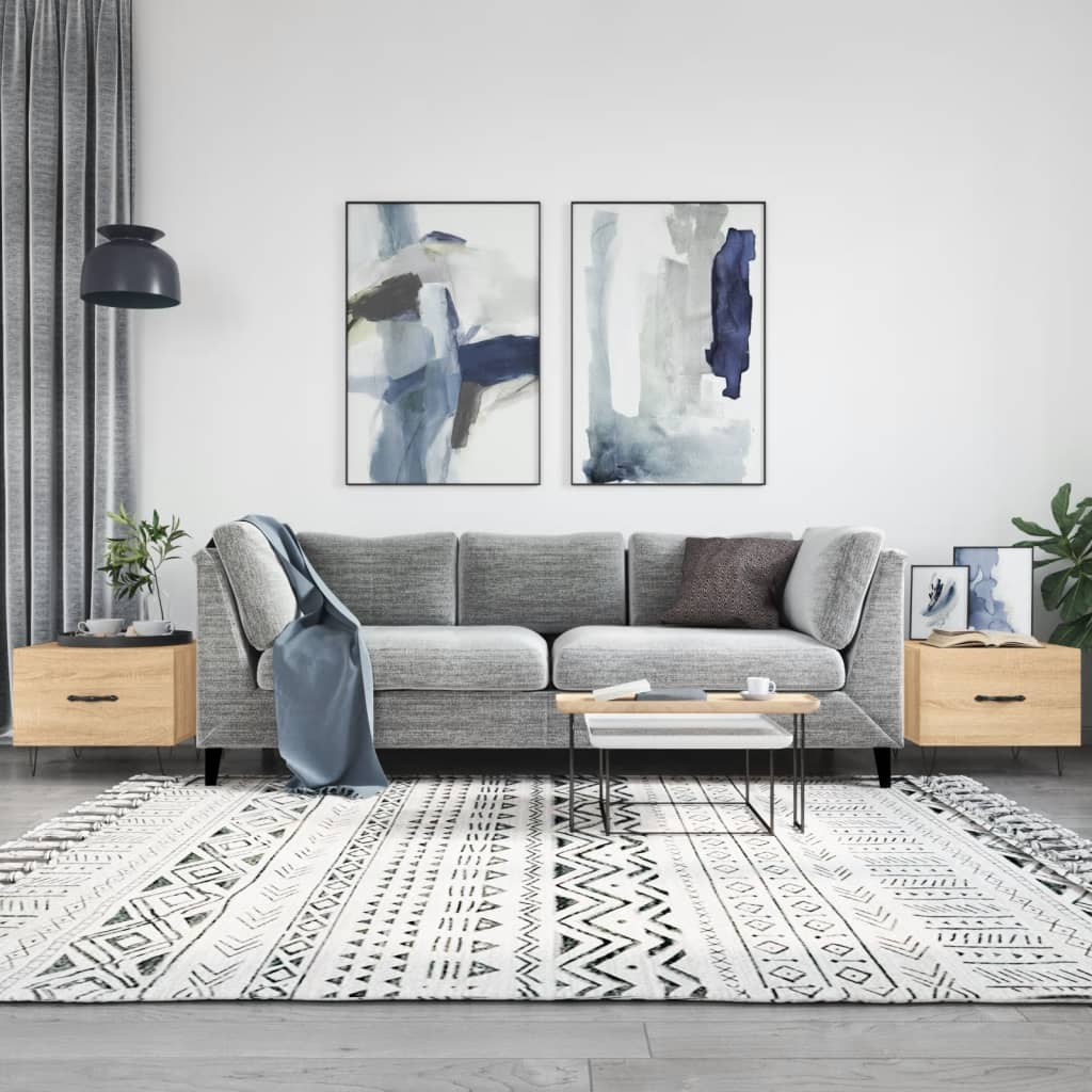 vidaXL Konferenčné stolíky 2 ks dub sonoma 50x50x40cm kompozitné drevo