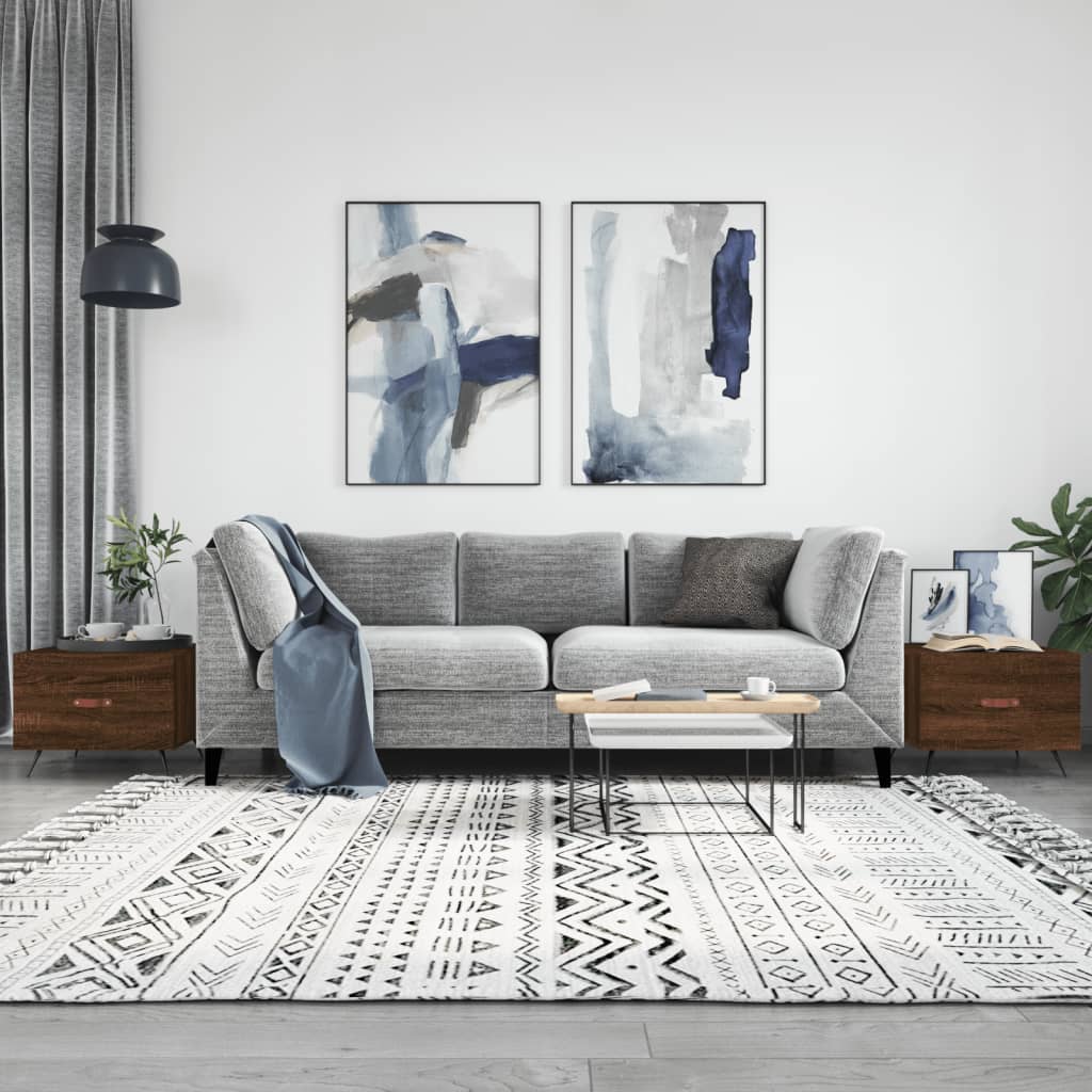 vidaXL Konferenčné stolíky 2 ks hnedý dub 50x50x40 cm kompozitné drevo