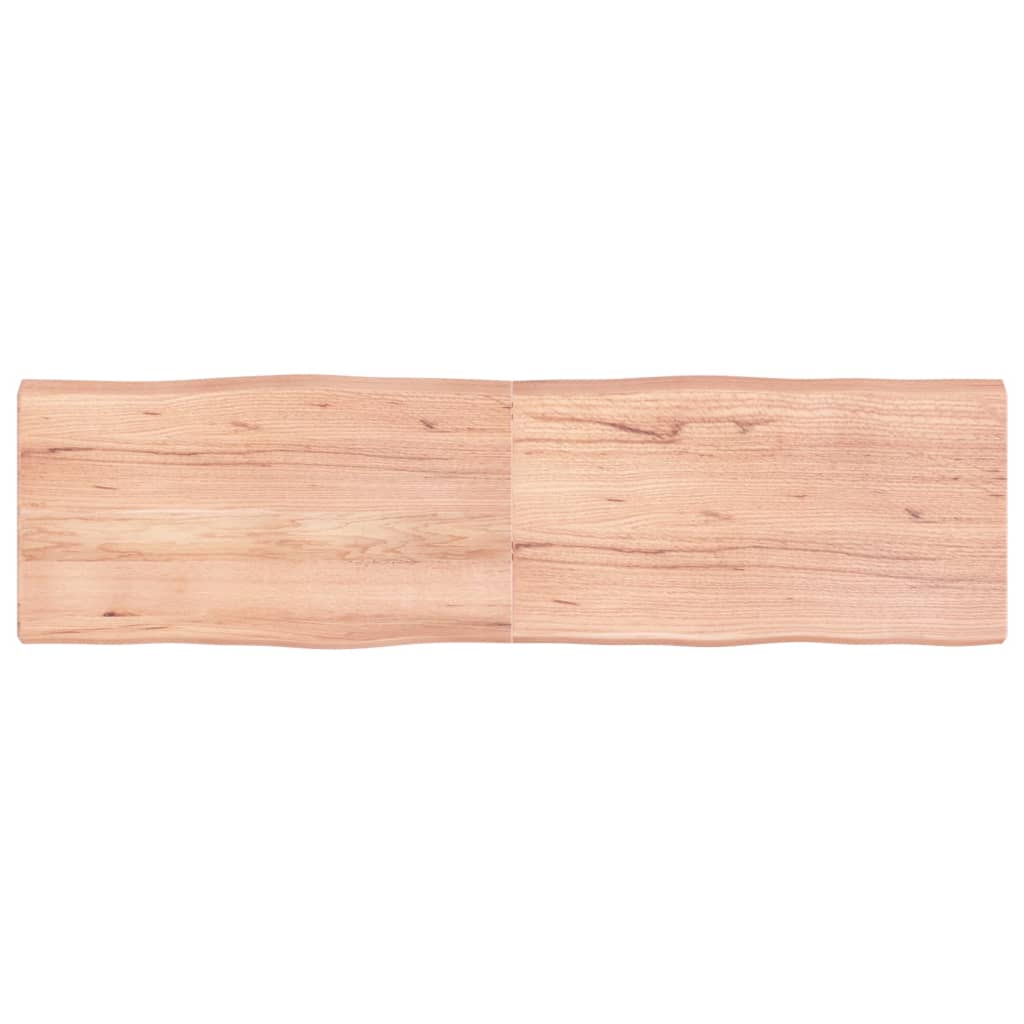 vidaXL Stolová doska svetlohnedá 180x50x6 cm ošetrený dub živé hrany