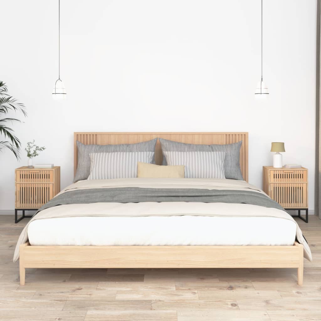 vidaXL Nočné stolíky 2ks čierne 40x30x55,5cm kompozitné drevo a železo