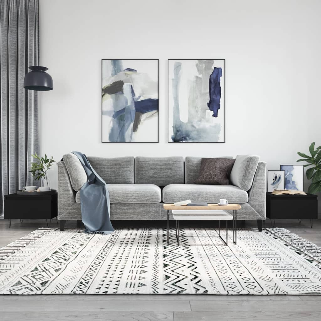 vidaXL Konferenčné stolíky 2 ks čierne 50x46x35 cm kompozitné drevo