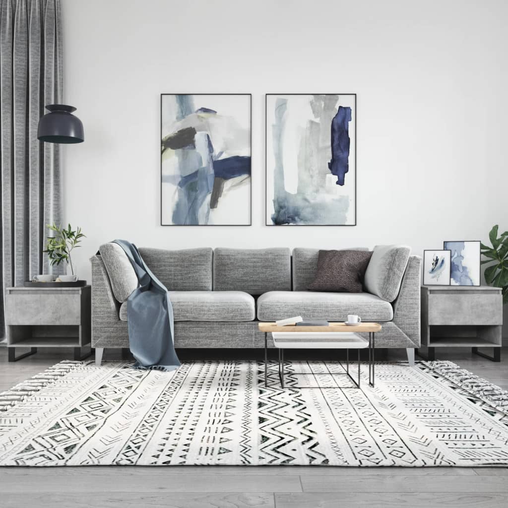 vidaXL Konferenčné stolíky 2 ks betónovo sivé 50x46x50 cm komp. drevo