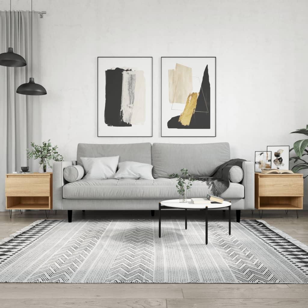 vidaXL Konferenčné stolíky 2 ks dub sonoma 50x46x50cm kompozitné drevo