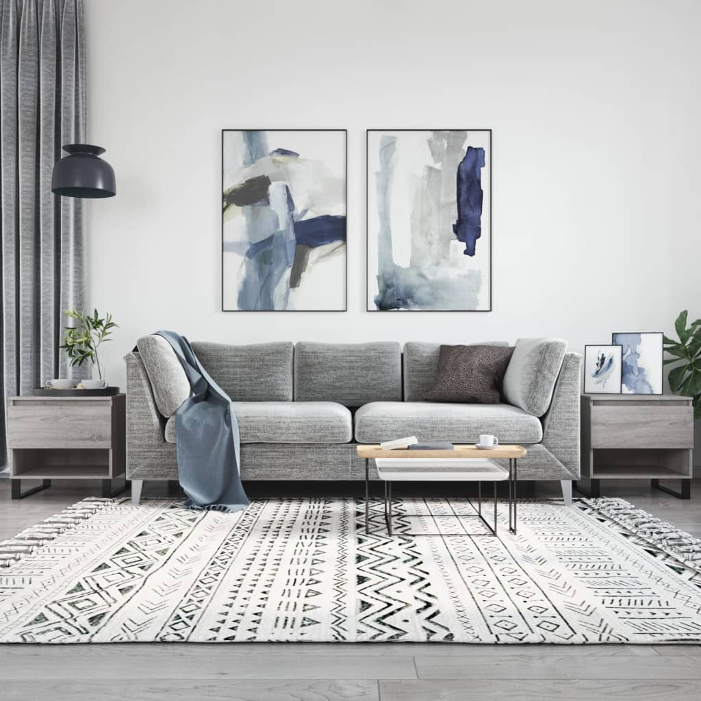 vidaXL Konferenčné stolíky 2 ks sivé sonoma 50x46x50 cm kompoz. drevo