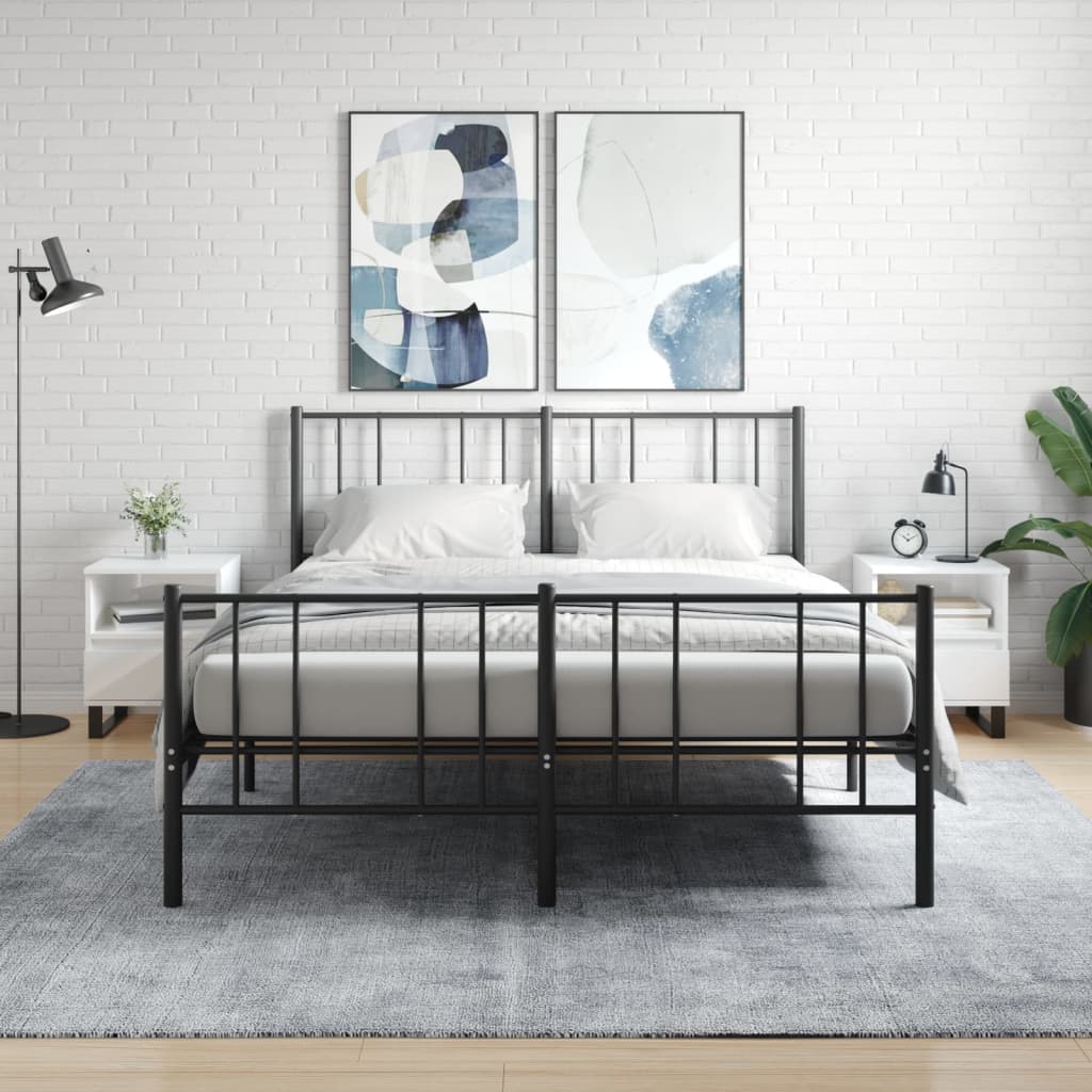 vidaXL Nočné stolíky 2 ks lesklé biele 40x35x50 cm kompozitné drevo