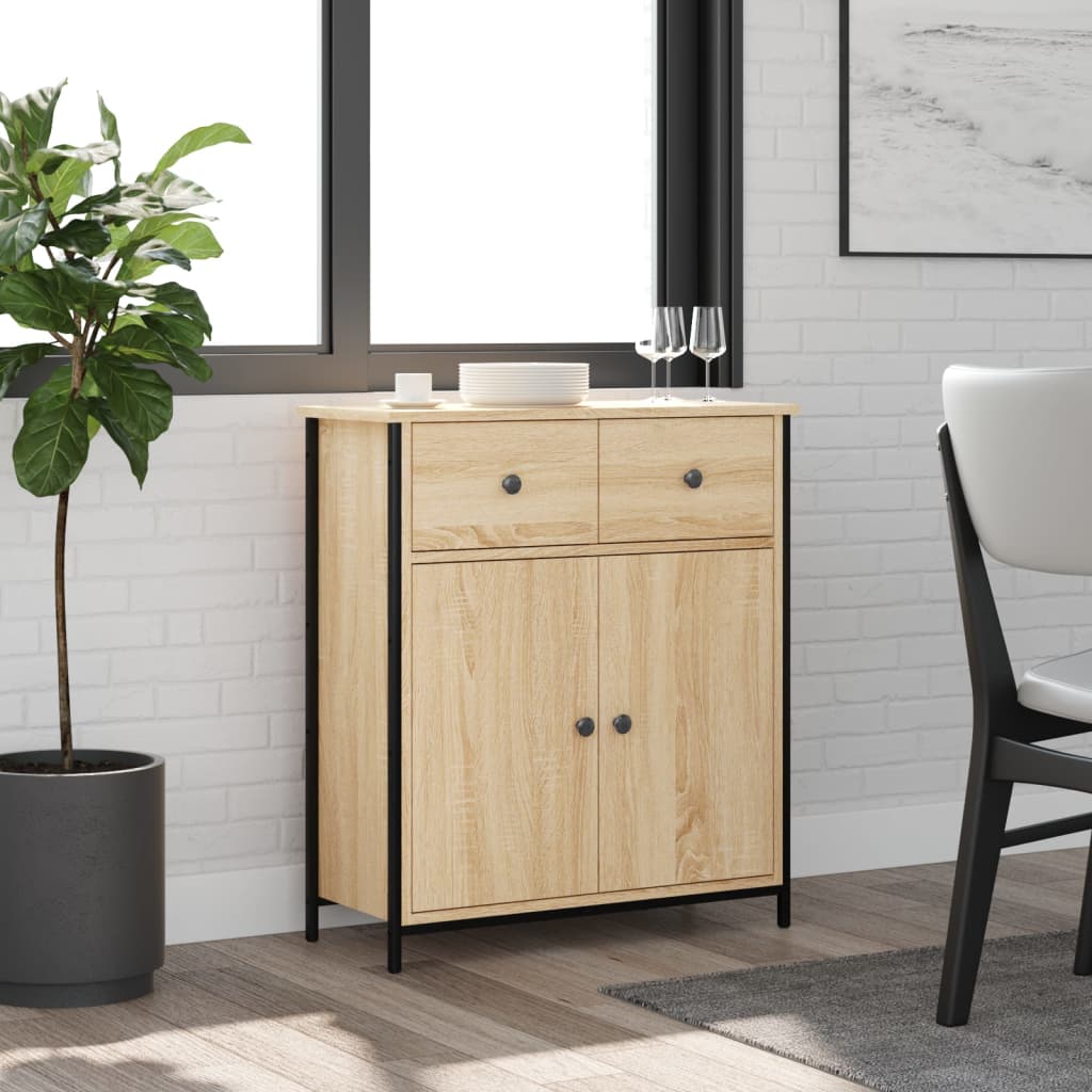 vidaXL Komoda dub sonoma 70x30x80 cm kompozitné drevo