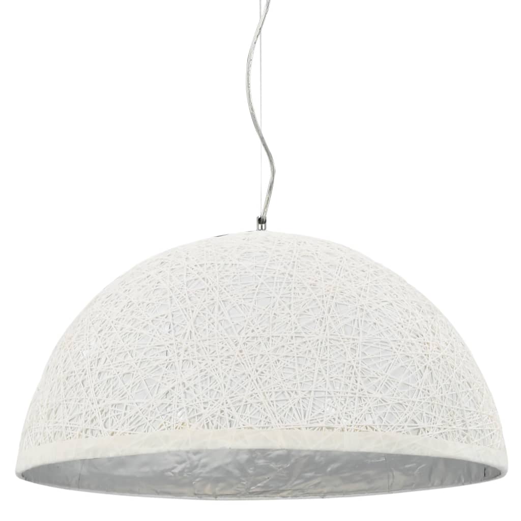 vidaXL Závesná lampa biela a strieborná Ø50 cm E27