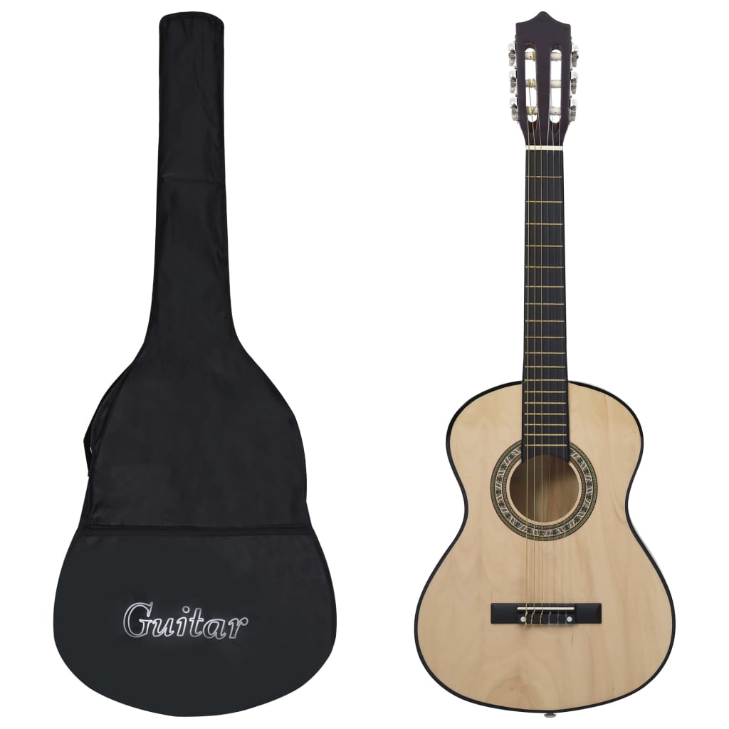 vidaXL Klasická gitara pre začiatočníkov a deti s taškou 1/2 34