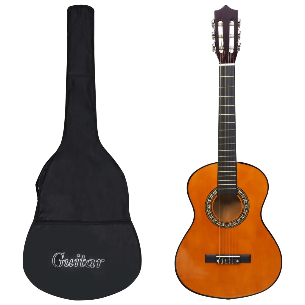 vidaXL Klasická gitara pre začiatočníkov a deti s taškou 1/2 34