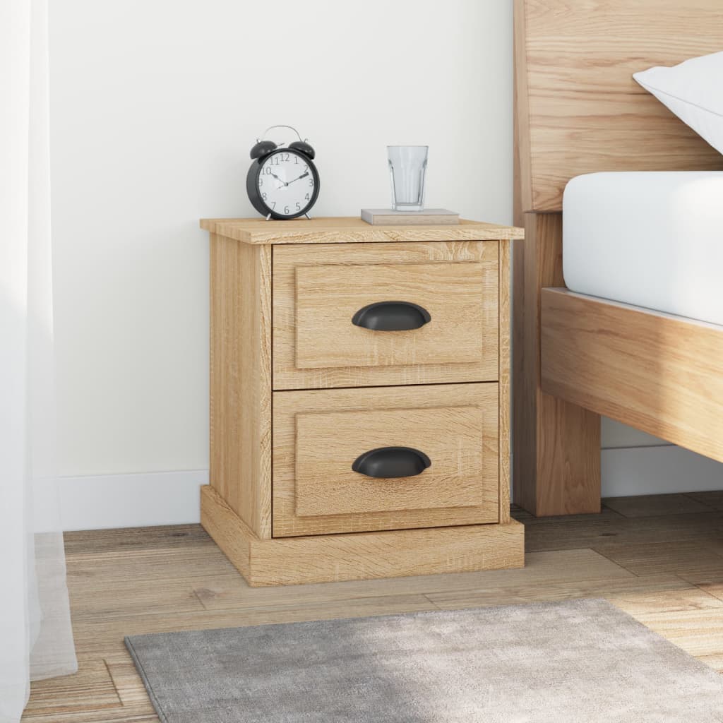 vidaXL Nočné stolíky 2 ks dub sonoma 39x39x47,5 cm spracované drevo