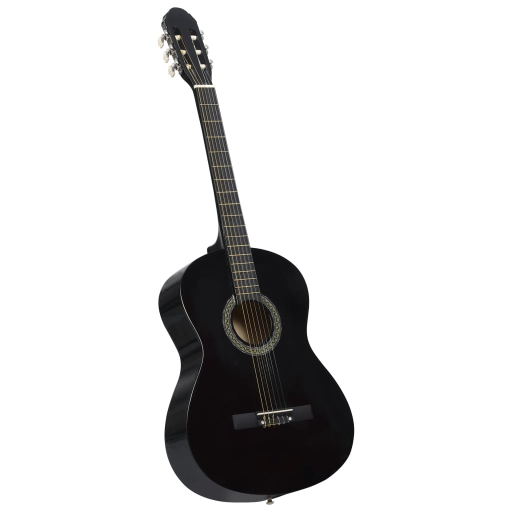 vidaXL Klasická gitara pre začiatočníkov čierna 4/4 39