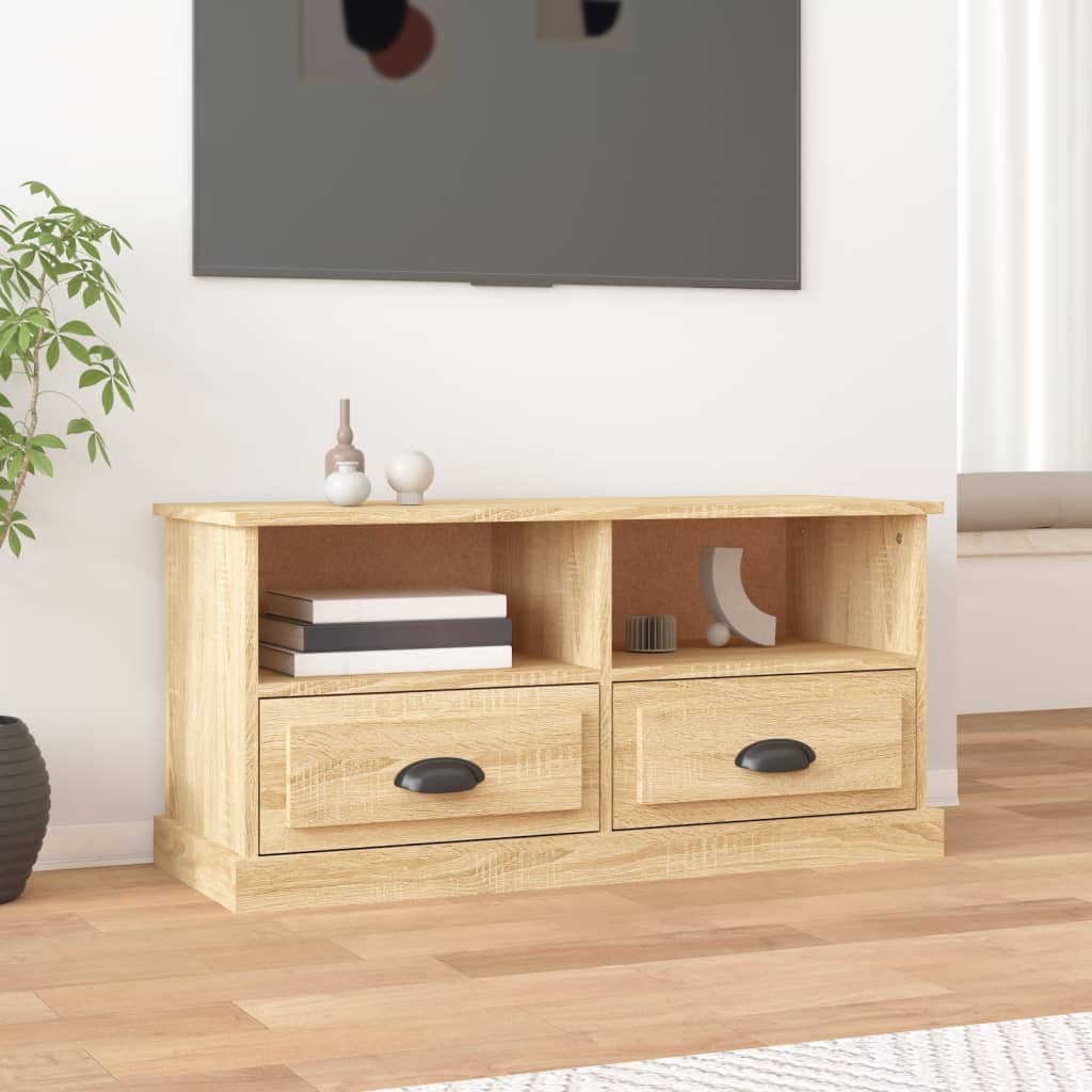 vidaXL TV skrinka dub sonoma 93x35,5x45 cm kompozitné drevo