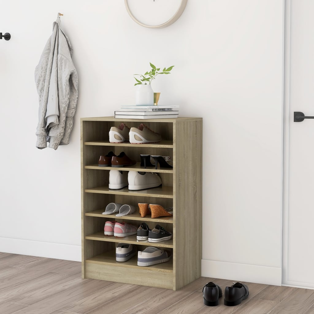 vidaXL Skrinka na topánky dub sonoma 60x35x92 cm drevotrieska