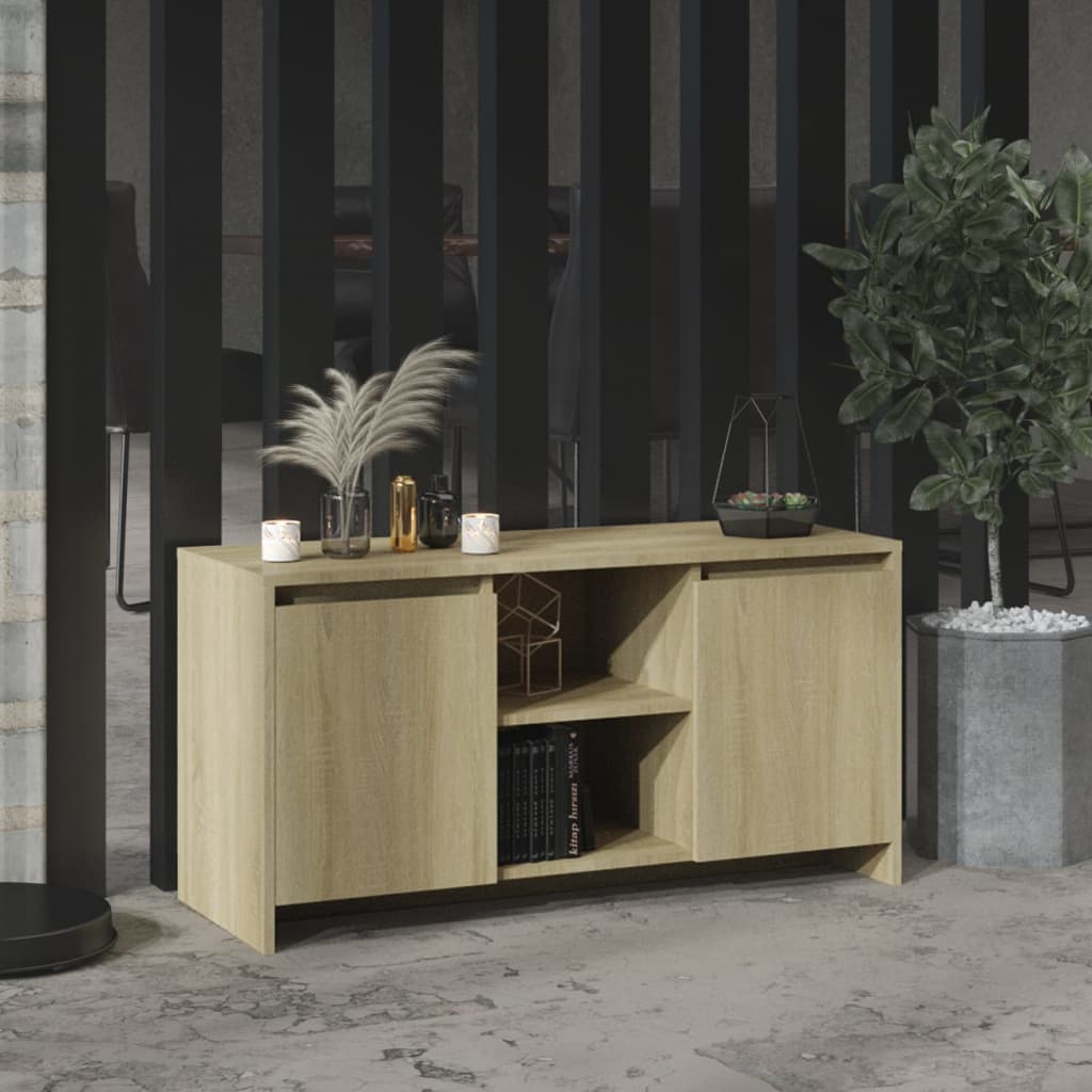 vidaXL TV skrinka dub sonoma 102x37,5x52,5 cm drevotrieska
