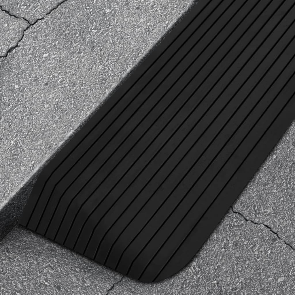 vidaXL Prahová rampa 110x41x5 cm guma