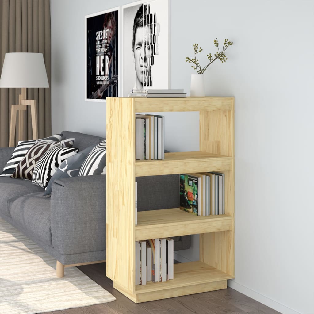 vidaXL Knižnica/deliaca stena 60x35x103 cm masívna borovica