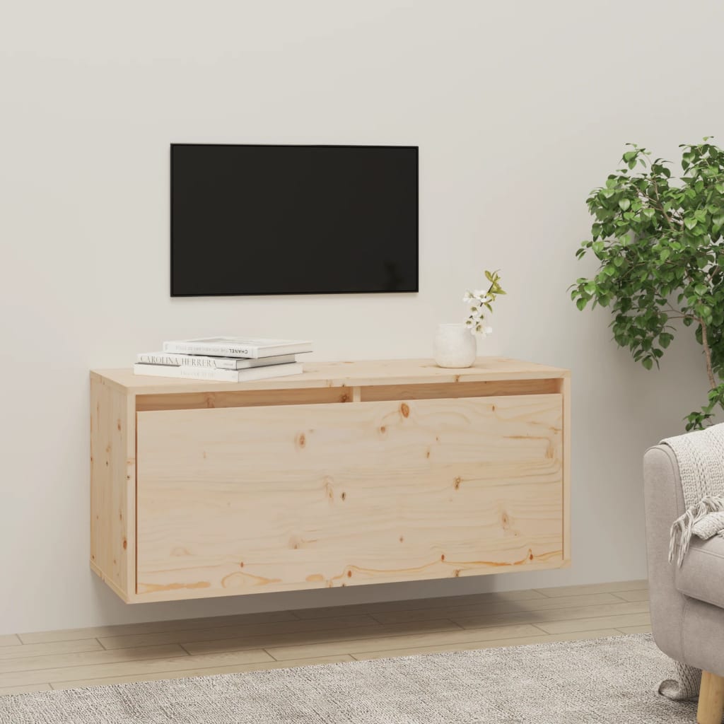 vidaXL Nástenná skriňa 80x30x35 cm masívna borovica