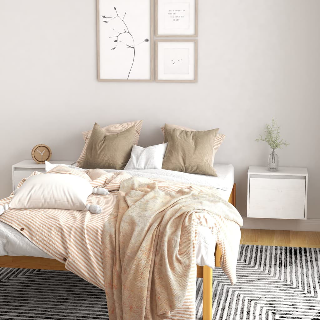vidaXL Nástenné skrinky 2 ks 45x30x35 cm masívne borovicové drevo