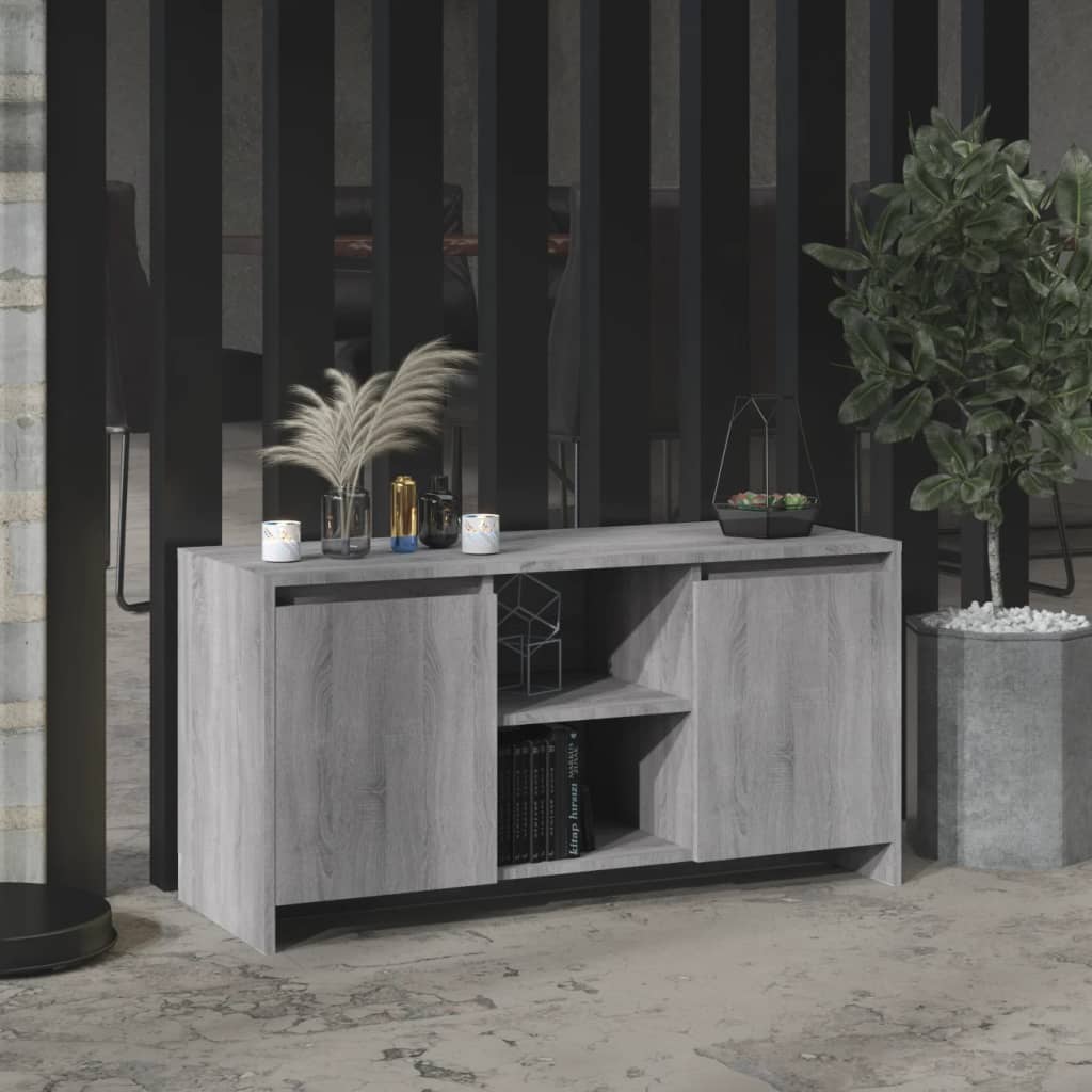 vidaXL TV skrinka sivý dub sonoma 102x37,5x52,5 cm drevotrieska