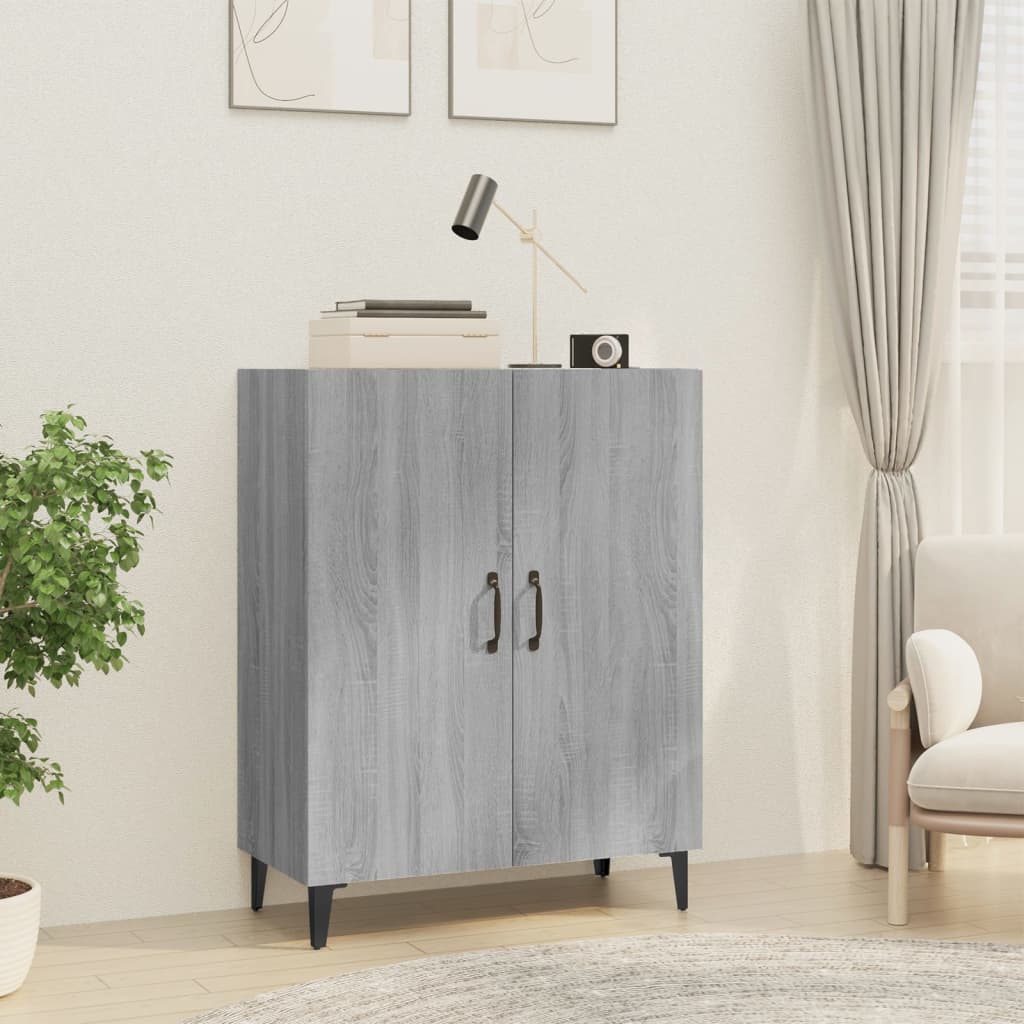 vidaXL Komoda sivý dub sonoma 70x34x90 cm spracované drevo