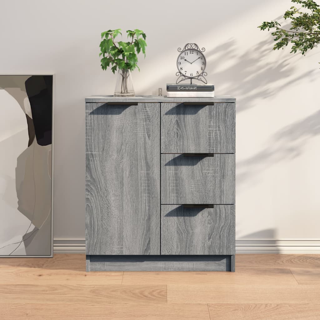 vidaXL Komoda sivý dub sonoma 60x30x70 cm spracované drevo