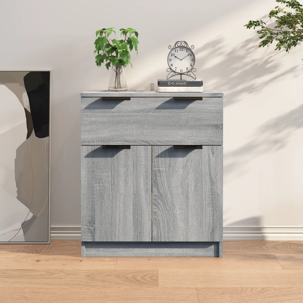 vidaXL Komoda sivý dub sonoma 60x30x70 cm spracované drevo