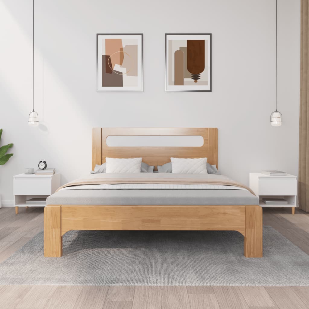 vidaXL Nočné stolíky 2 ks biely 50x46x50 cm spracované drevo