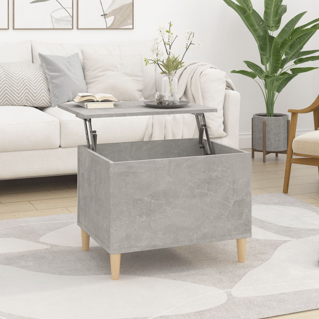 vidaXL Konferenčný stolík betónovosivý 60x44,5x45 cm spracované drevo