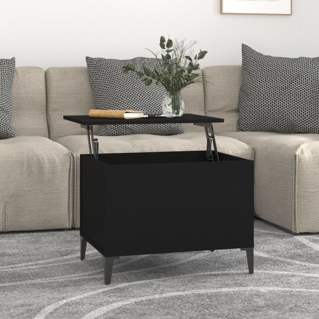 vidaXL Konferenčný stolík čierny 60x44,5x45 cm spracované drevo