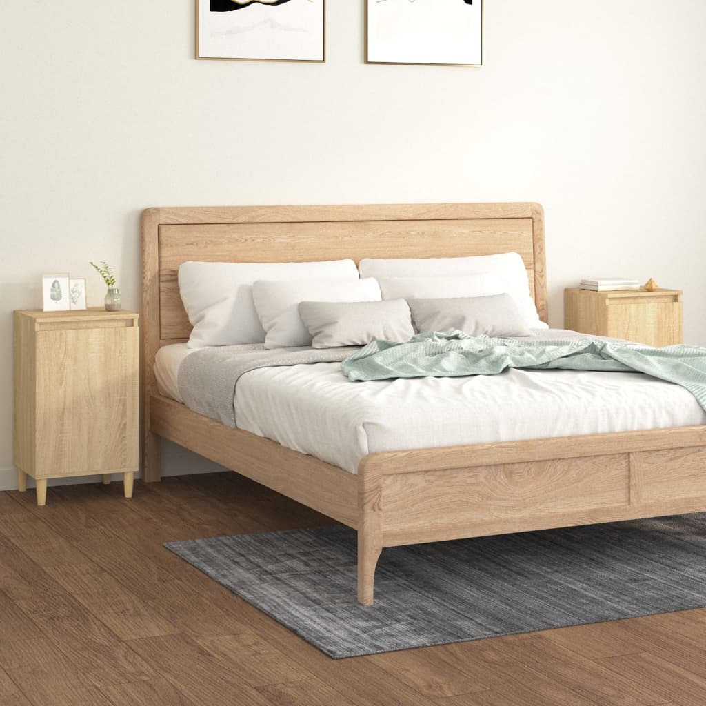 vidaXL Nočné stolíky 2 ks dub sonoma 40x35x70 cm spracované drevo